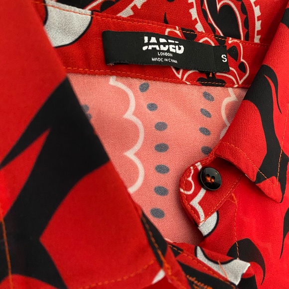 JADED LONDON BANDANA PRINT CHIFFON TROUSERS/TOP - Picture 2 of 4